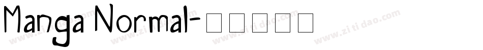 Manga Normal字体转换